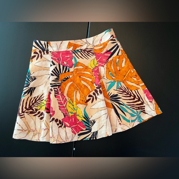 Button down tropical skirt - Picture 2 of 3